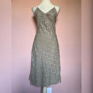 Marc Jacobs Slip Dress Strappy US2 XS Mauve Lilac Broderie Anglaise Vintage Y2K - Picture 1 of 8
