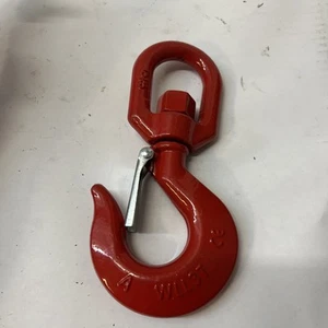SWIVEL EYE HOIST HOOK W/ LATCH SHACKLE 5/8 WLL3T - Bild 1 von 2