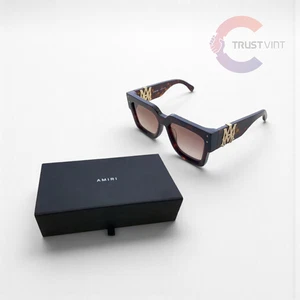 AMIRI Jumbo MA Luxury Design Unisex Brown Sunglasses 59-18 148 from Japan - Picture 1 of 8