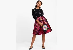 Fantastic $298 kate spade new york Winter Chrysanthemum Bubble Skirt Women's 8 - Picture 1 of 9