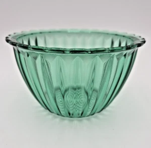 Jeannette Glas Co Jennyware Rührschüssel Ultramarin Aqua Grün Blau Vintage 6" - Bild 1 von 6