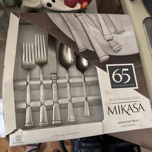 Mikasa, Harmony Besteckservice für 12, 65 teiliges Set, 18/10 Edelstahl,... - Bild 1 von 5