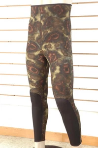 PANTALONE MUTA SUB MIMETICO 5 mm S M  2XL 3XL foderato wetsuit PESCA 2 3 4 5 - Foto 1 di 1