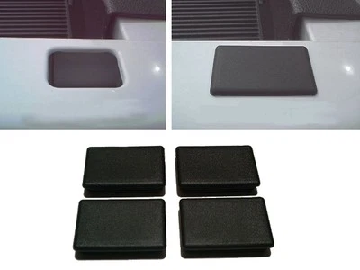 4 Black Truck Bed Stake Hole Cover Plugs fit 1999 thru 2013 Chevrolet Silverado - Image 1 of 2