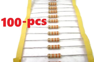(100 piezas) Resistencias de película de carbono 33KΩ @ 2W 5 % 33.000 ohmios 2 vatios ~ VENDEDOR DE EE. UU. - Imagen 1 de 4