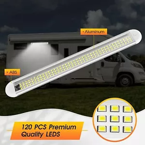 Lámpara de techo para coche 12V 120-LED luz iluminación interior blanco lámpara de lectura automóvil turismo - Imagen 1 de 11