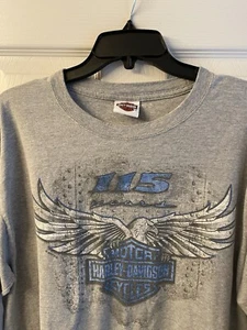 Harley Davidson Langarm Herren Hemd Large/Medium? Anleitung lesen - Bild 1 von 11
