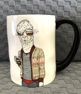Hipster Llama On A Mug Cup Coffee Tea Signature Large - Picture 1 of 6
