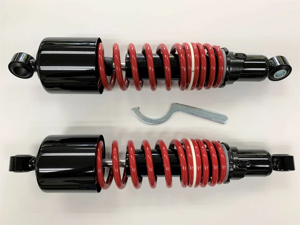 Amortiguadores de doble resorte Honda CX500C personalizados negro rojo 12,75"  Foto 1 de 1