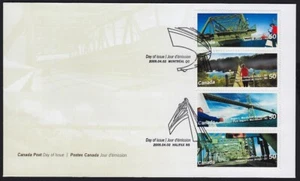 BRIDGES = Official FDC Canada 2005 #2100-2103 - Picture 1 of 2