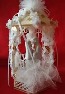 Vintage Wilton Wedding Cake Topper Pagoda 50th Anniversary Bride &Groom - Picture 1 of 9