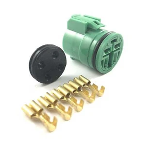 Nippon Denso 4-Pin Round Alternator Regulator Connector Plug Kit - Picture 1 of 2