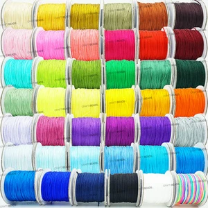 0.8mm Chinese Knot Nylon Cord Shamballa Macrame Beading Kumihimo String 50 Yards - Picture 1 of 49