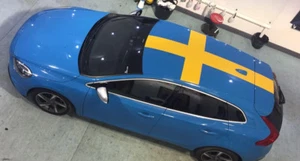 swedish flag volvo v40 s40 graphics vinyl stickers decals - Picture 1 of 2