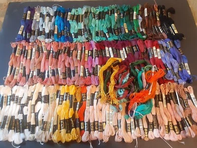 New DMC 25 Floss Lot of 150+ Embroidery Thread Skeins Set - Image 1 of 4