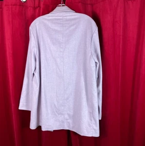 L Agnona Italy Pale Lilac Cashmere Felt Open Style Jacket Tunic - Picture 1 of 6