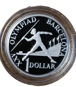 Australia: 1992 $1 Olympic Games Silver Proof,  Coin Fair Issue,2500 Mintage. - Picture 1 of 11