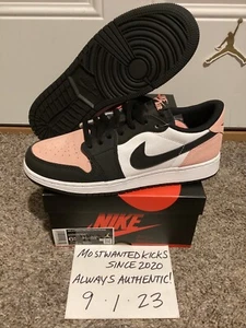 DS 2022 Nike Air Jordan Retro 1 Low OG Bleached Coral Grade School Sz 6.5Y!! - Picture 1 of 10