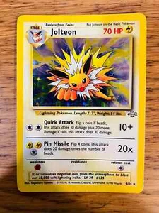 NEAR MINT! Jolteon (4/64) Holo Jungle Set Pokemon Card! FAST & FREE P&P! - Picture 1 of 2