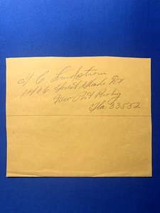 Freddie Lindstrom HOF Rare Autographed Address Envelope New York Giants PSA DNA - Imagen 1 de 3