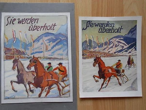 OTTO WEIL Friedrichsthal Saarbrücken Pferderennen Schnee AROSA horse race cheval - Bild 1 von 3