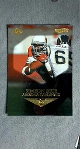 1999 Collector's Edge 1st Place Gold Ingot #4 Simeon Rice Cardinals - Picture 1 of 2