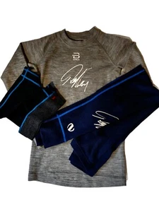 Lot of 3 Set Base Layer Bjorn Daehlie Lanas Wool +Headband Merino Wool  Sz 152 - Picture 1 of 18