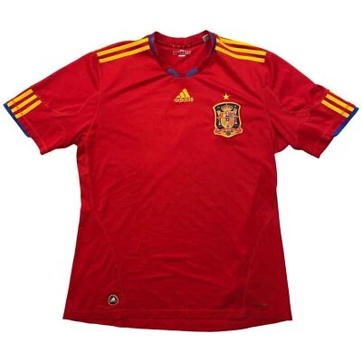Vintage 2009 Red Adidas Spain National Team Home T-Shirt Climacool XL - Image 1 of 3