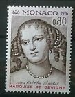 Monaco Timbre N°1068 Marquise de Sévigné Marie de Rabutin-Chantal /NEUF** / 1976