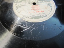 1905 SIGNED JAN KUBELIK Violin Early FONOTIPIA 39194 Schumann Reverie Traumerei 