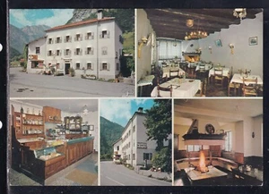 Cartolina Forno di Zoldo Bar Trattoria Mezzo Canale VEDUTINE EC530 - Picture 1 of 1