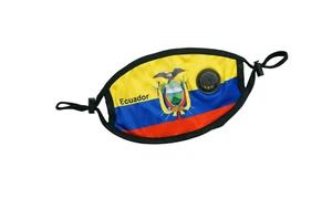Máscara facial de Ecuador con bolsillo / bandera de Ecuador / bandera de máscara facial de Ecuador - Imagen 1 de 4