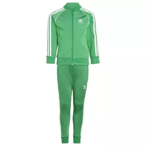 Adidas Adicolor SST Unisex Kinder Jogginganzug , IN4742 , Grün , Gr:116 , Neu - Bild 1 von 9