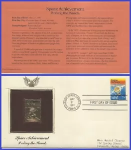 USA2 #1916 ADDR RÉPLICA DORADA FDC Pioneer II - Imagen 1 de 1