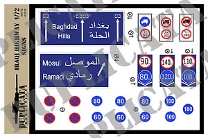 Diorama/Model Accessory - 1/72 Highway Signs - Iraq War - Picture 1 of 2