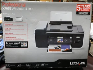 NEW Lexmark Professional X7675 Wireless 4 In 1 Printer - Picture 1 of 4