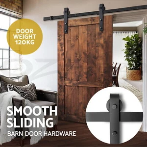 Cefito Sliding Barn Door Hardware Track Set 2m Roller Kit Slide Office Bedroom - Picture 1 of 9