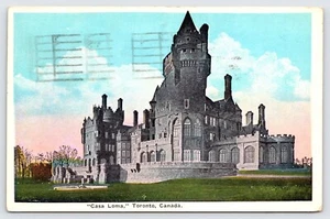 Casa Loma Gothic Mansion, Toronto Canada White Border Postcard c1927 P1 - Picture 1 of 2