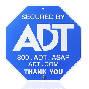 Pweller ADT Security Signs Aluminum Heavy Duty Weather Resistance Sign - Picture 1 of 11