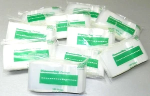 1000 Zippit Bag 3"x4" 4 Mil Reloc Zip Slide Lock Recloseable Thick Clear 4mil - Picture 1 of 9