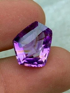 8.25Ct Natural Amethyst Cushion Sugar Loaf, Medium Purple, Amethyst Flawless - Picture 1 of 13