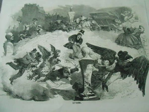 Gravure 1861 - Le Terme - Picture 1 of 1