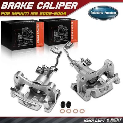 2x Brake Caliper w/bracket for Infiniti I35 2002-2004 Nissan Maxima Rear Side - Image 1 of 4