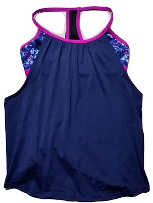 Tankini TYR Santa Cruz Shea 2 em 1 roxo marinho - Feminino tamanho pequeno (4/6) NOVO - Imagem 1 de 4