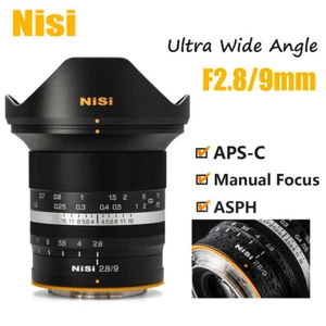 NiSi 9mm F2.8 ASPH Ultra Wide Angle Manual Lens for E/X/RF/Z/M43 M4/3 mount NEW - Picture 1 of 10