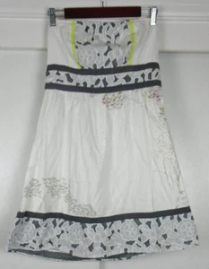 Kimchi Blue Dress Large Strapless A Line White Floral Tree Lace Cotton Fairy - Picture 1 of 13