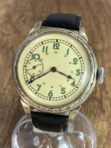 Vintage 1GChZ Moskau Mechanical Military 40s Soviet Era Mens UdSSR - Bild 1 von 23