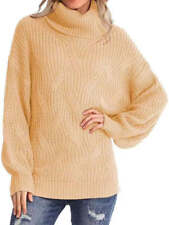 New thick line long sleeve solid color pullover turtleneck sweater