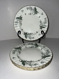 Royal Worcester Valencia Salad Plates (Set of 4) England Bone China 8" A1 - Picture 1 of 10