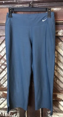 Calça de ioga NIKE Fit corte seco cinza elástico tamanho XS - Imagem 1 de 4